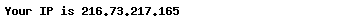 Your IP Address